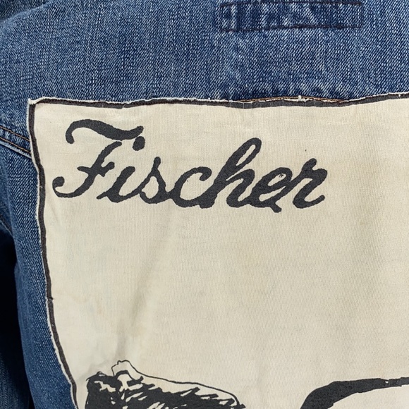 Gap Women’s Denim Jean Jacket OOAK Chess Size Lg - Picture 7 of 10